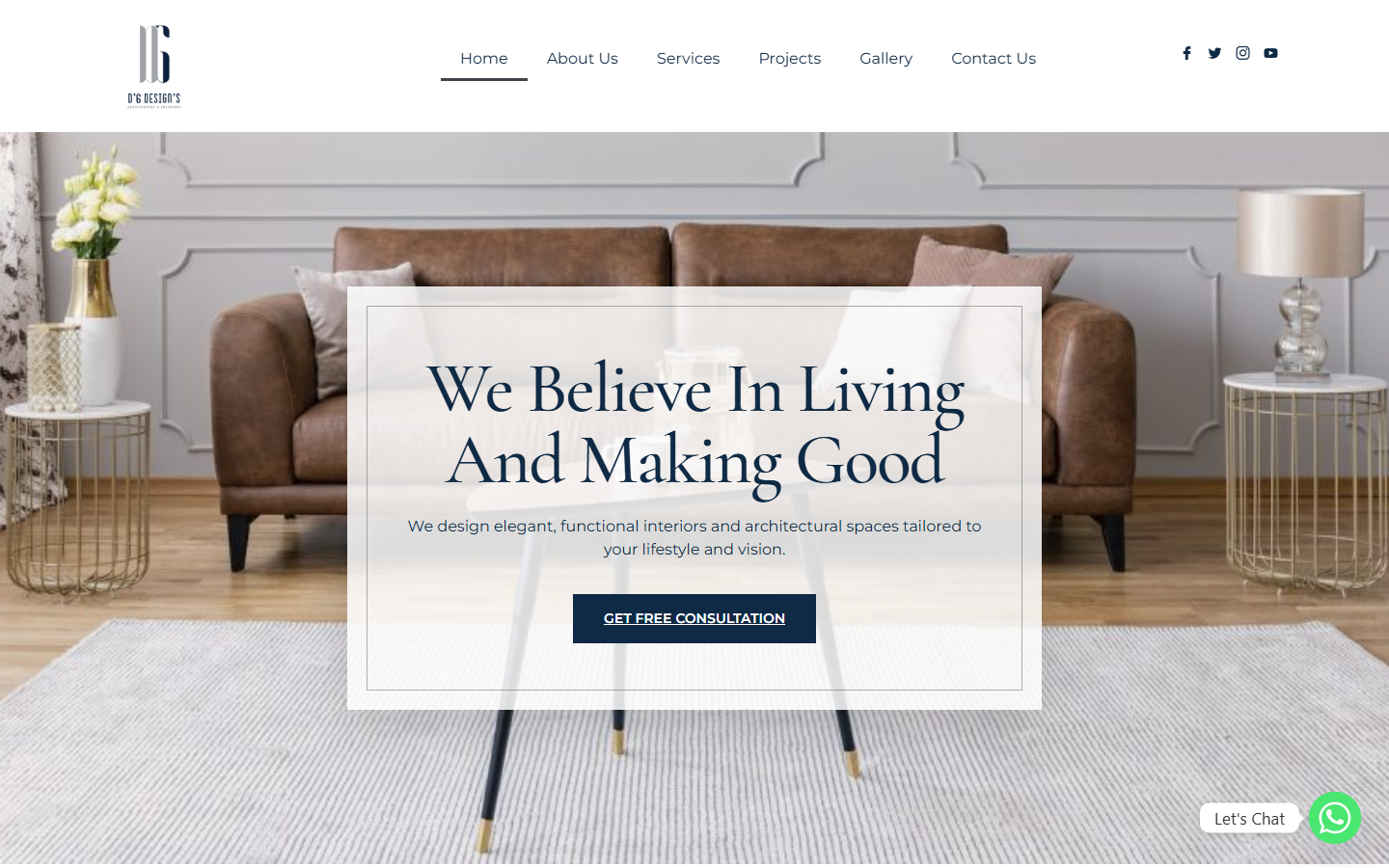 D6 Designs website