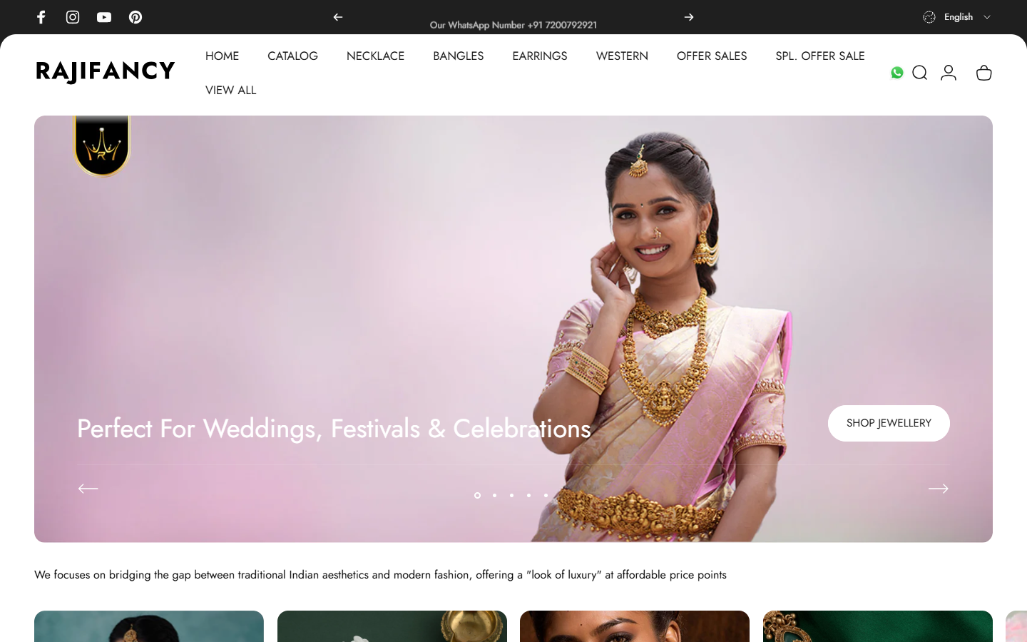 Raji Fancy website